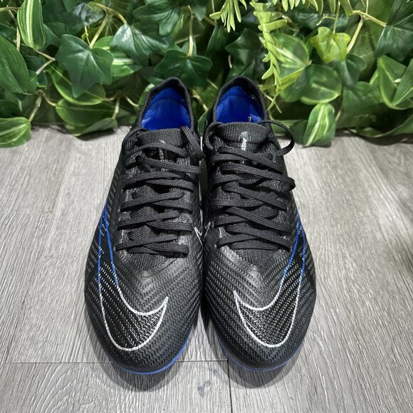 Nike Zoom Mercurial Vapor 15 Pro Fg Black-Chrome-Hyper Royal Men Sz 6 Women 7.5 main image 7